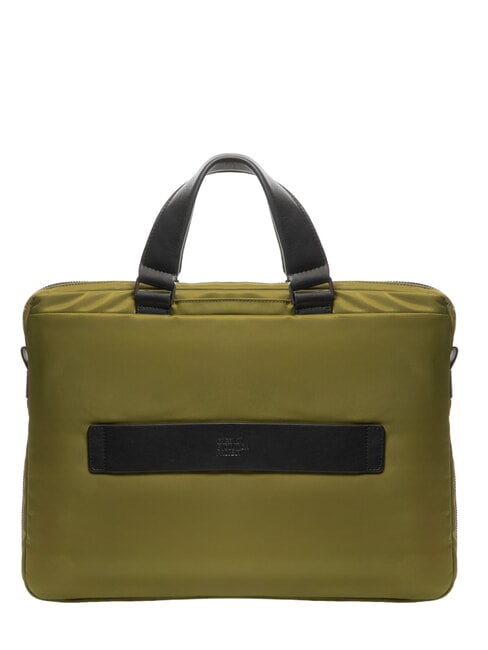 PQ-RY Slim 14" laptop briefcase green Black - Work Briefcases