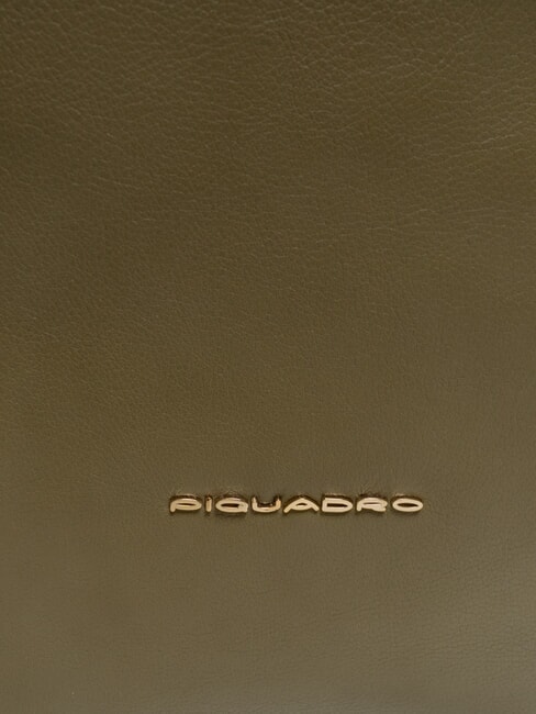 CIRCLE  CIRCLE Multifunctional leather bag GREEN / BEIGE - Work Briefcases