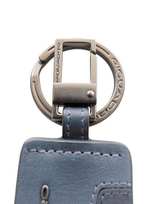 HAKONE Leather charm keychain blue - Key holders