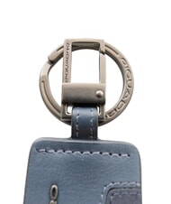 PIQUADRO HAKONE Leather charm keychain blue - Key holders - 3