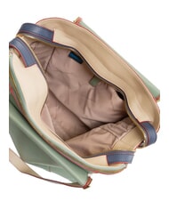 PIQUADRO CIRCLE Leather backpack bag green/blue - Work Briefcases - 5