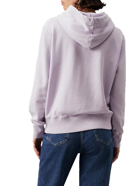 CK JEANS Cotton hoodie pastel lilac - Women's Sweatshirts