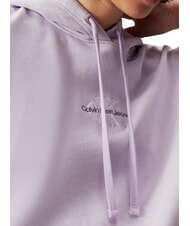 CALVIN KLEIN CK JEANS Cotton hoodie pastel lilac - Women's Sweatshirts - 3
