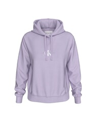 CALVIN KLEIN CK JEANS Cotton hoodie pastel lilac - Women's Sweatshirts - 4
