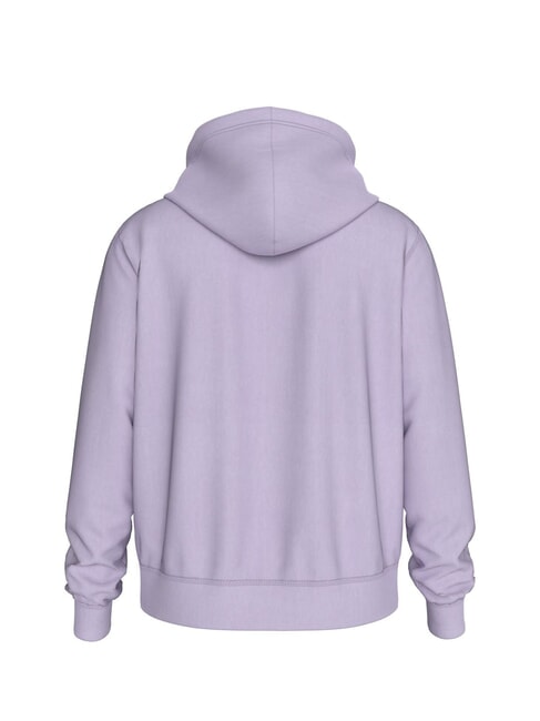 CK JEANS Cotton hoodie pastel lilac - Women's Sweatshirts