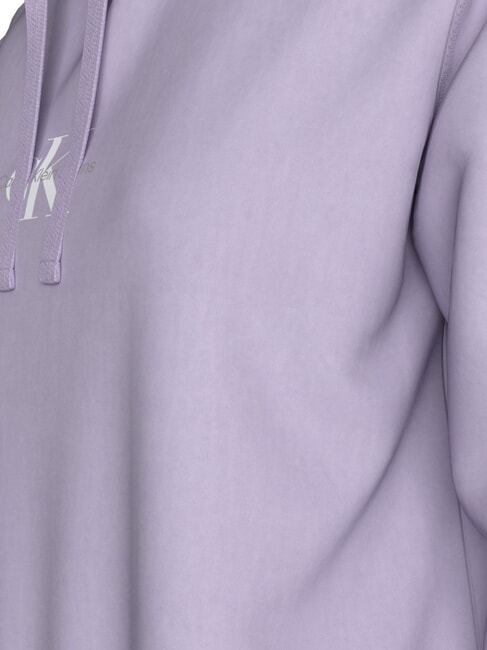 CK JEANS Cotton hoodie pastel lilac - Women's Sweatshirts