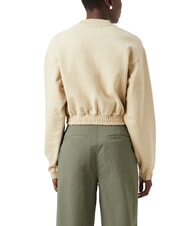 CALVIN KLEIN CK JEANS Cropped crewneck sweatshirt with elastic - Women's Sweatshirts