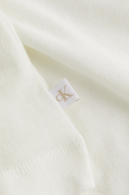 CK JEANS Crew neck cotton sweater ivory - Women's Sweaters