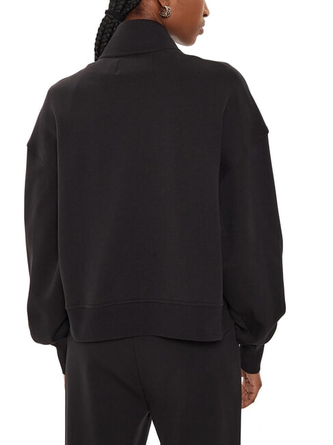 CK JEANS Full-zip turtleneck sweatshirt ck black - Women's Sweatshirts