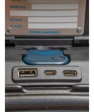 PIQUADRO BIZ Hand Luggage Trolley, PC Holder Black - Hand luggage - 7