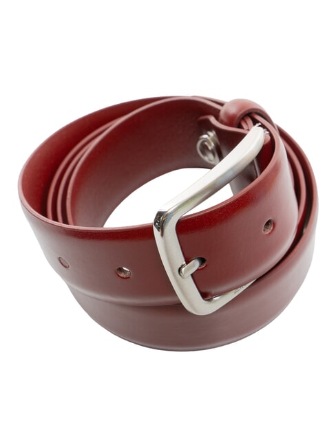 belt C56, in leather, can be cut to size red 3 - Belts