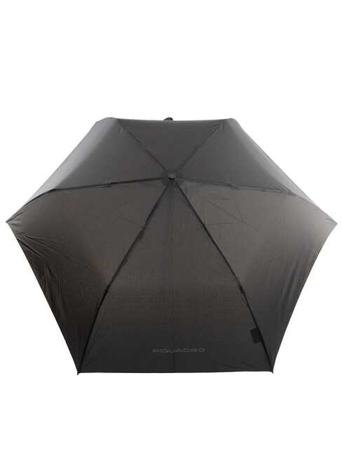 NABUCCO Mini umbrella with leather case Black - Umbrellas