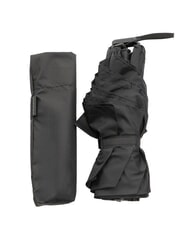 PIQUADRO NABUCCO Mini umbrella with leather case Black - Umbrellas - 4