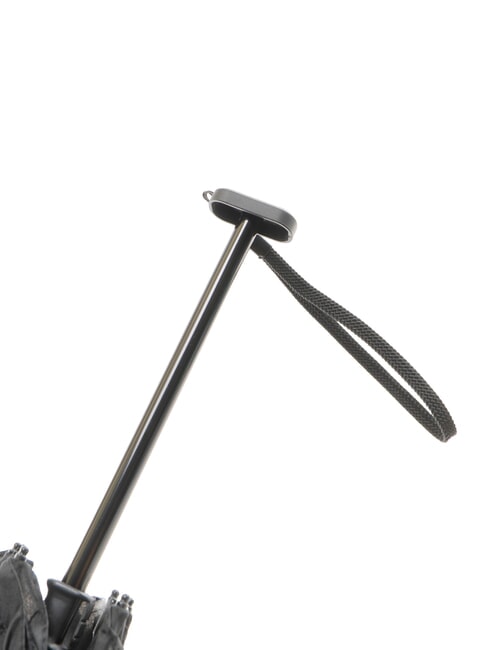 NABUCCO Mini umbrella with leather case Black - Umbrellas