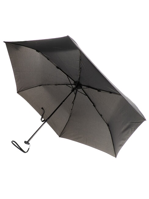 NABUCCO Mini umbrella with leather case Black - Umbrellas