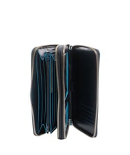 PIQUADRO BLUE SQUARE Document holder in leather blue - Travel Accessories - 2