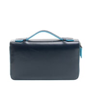 PIQUADRO BLUE SQUARE Document holder in leather blue - Travel Accessories - 3