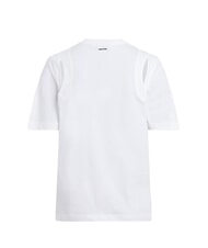 CALVIN KLEIN CK Short-sleeved cut-out T-shirt bright white - T-shirt - 5
