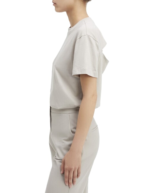 CK Short-sleeved T-shirt with cut-out back sand pebble - T-shirt