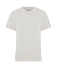 CALVIN KLEIN CK Short-sleeved T-shirt with cut-out back sand pebble - T-shirt - 4