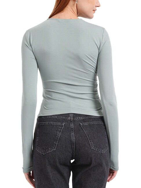 CK JEANS Long-sleeved crew neck T-shirt slate gray - T-shirt