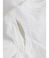 CALVIN KLEIN CK Short-sleeved cut-out T-shirt bright white - T-shirt - 6