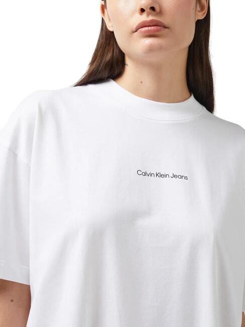 CK JEANS Relaxed fit short-sleeved T-shirt with print bright white - T-shirt