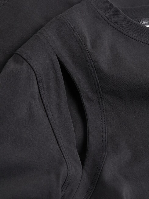 CK Short-sleeved cut-out T-shirt ck black - T-shirt