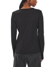 CALVIN KLEIN CK JEANS Long-sleeved T-shirt with all-over logo - T-shirt