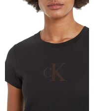 CALVIN KLEIN CK JEANS Ribbed short-sleeved T-shirt - T-shirt
