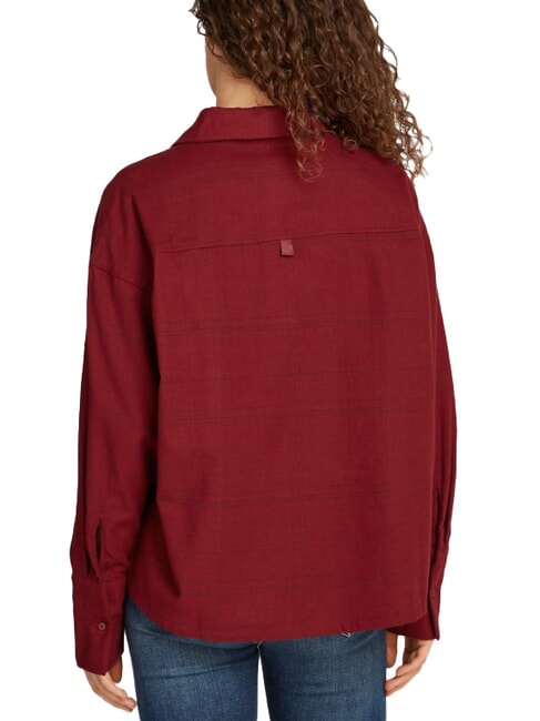 CK Long-sleeved cotton shirt syrah plaid - Shirts