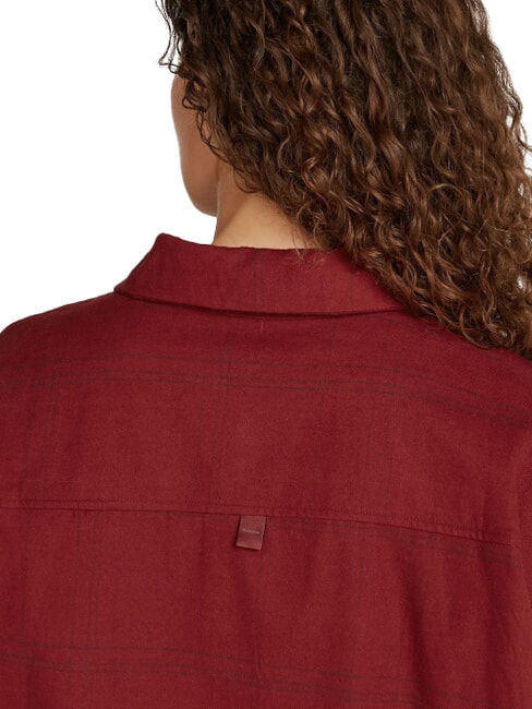 CK Long-sleeved cotton shirt syrah plaid - Shirts