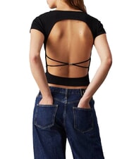 CALVIN KLEIN CK JEANS T-shirt with bare back and crossover - T-shirt