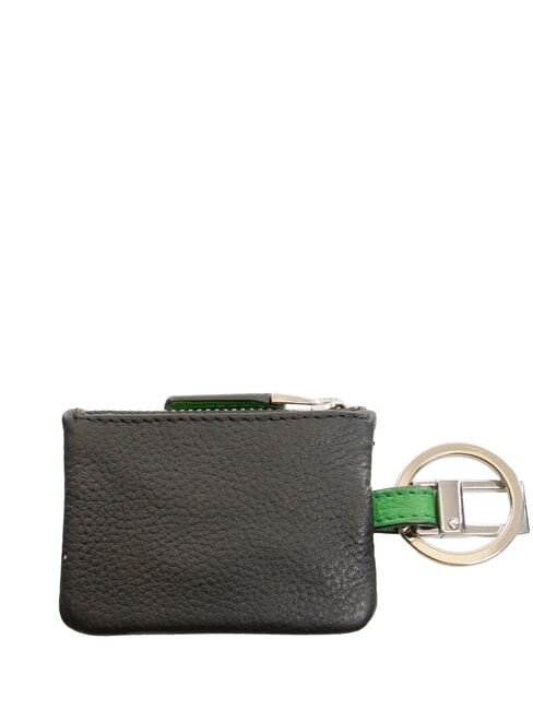 SPLASH  Leather Keychain BLACK / GREEN - Key holders