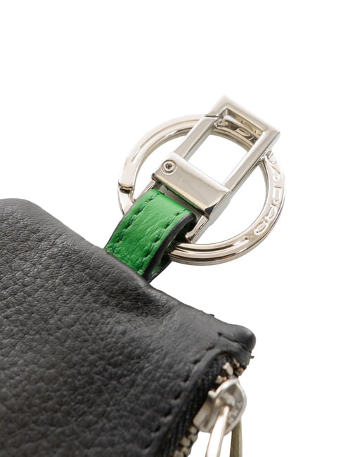SPLASH  Leather Keychain BLACK / GREEN - Key holders