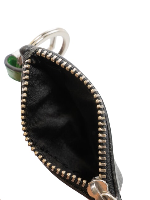 SPLASH  Leather Keychain BLACK / GREEN - Key holders