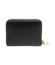 LOVE MOSCHINO LOCKED IN GOLD  Small zip-around wallet Black - Women’s Wallets - 3