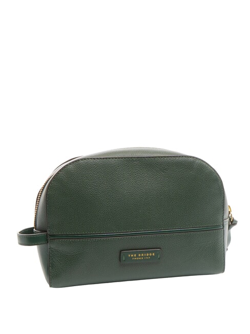 DOMITILLA  Beauty in leather gold colored malachite - Beauty Case