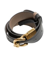 COCCINELLE C-ME BICOLOR  Reversible leather belt noir/w.taupe - Belts - 3