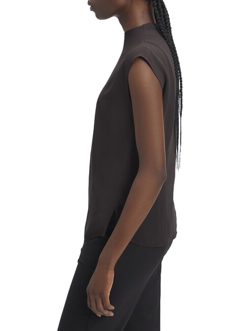 CK Short-sleeved viscose blouse shirt ck black - Shirts