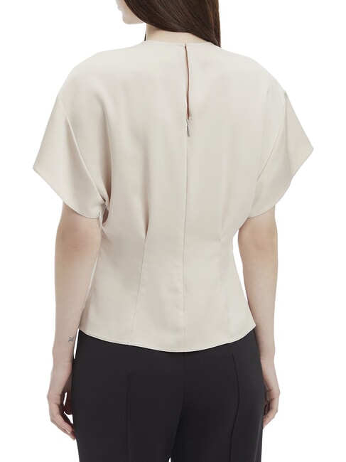 CK Short-sleeved satin shirt gray morning - Shirts