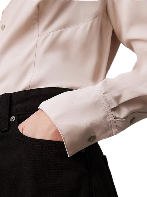 CK Long-sleeved viscose shirt gray morning - Shirts