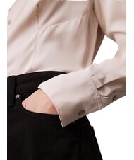 CALVIN KLEIN CK Long-sleeved viscose shirt gray morning - Shirts - 2