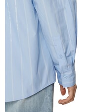 CALVIN KLEIN CK Relaxed fit long-sleeved shirt egret / night sky placed stripe - Shirts - 4