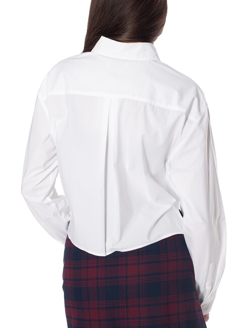 CK JEANS Short, long-sleeved cotton shirt bright white - Shirts