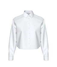 CALVIN KLEIN CK JEANS Short, long-sleeved cotton shirt bright white - Shirts - 3