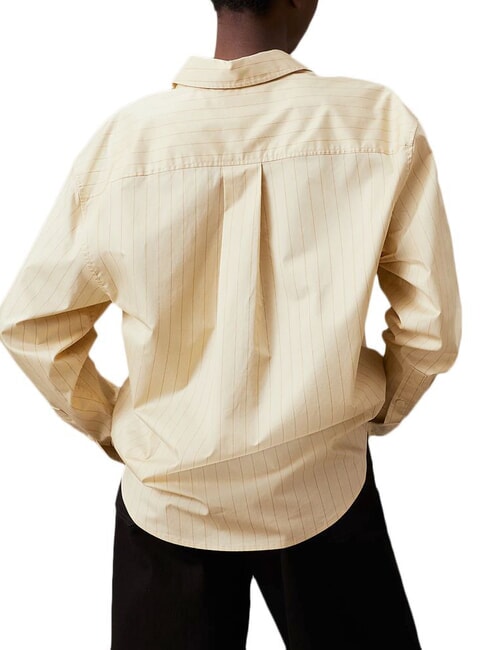 CK Relaxed fit long-sleeved shirt wood ash / iced coffee stripe - Shirts