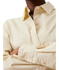 CALVIN KLEIN CK Relaxed fit long-sleeved shirt wood ash / iced coffee stripe - Shirts - 3