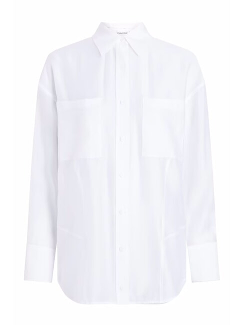 CK Transparent oversized cut-out shirt bright white - Shirts