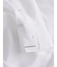 CALVIN KLEIN CK Transparent oversized cut-out shirt bright white - Shirts - 6